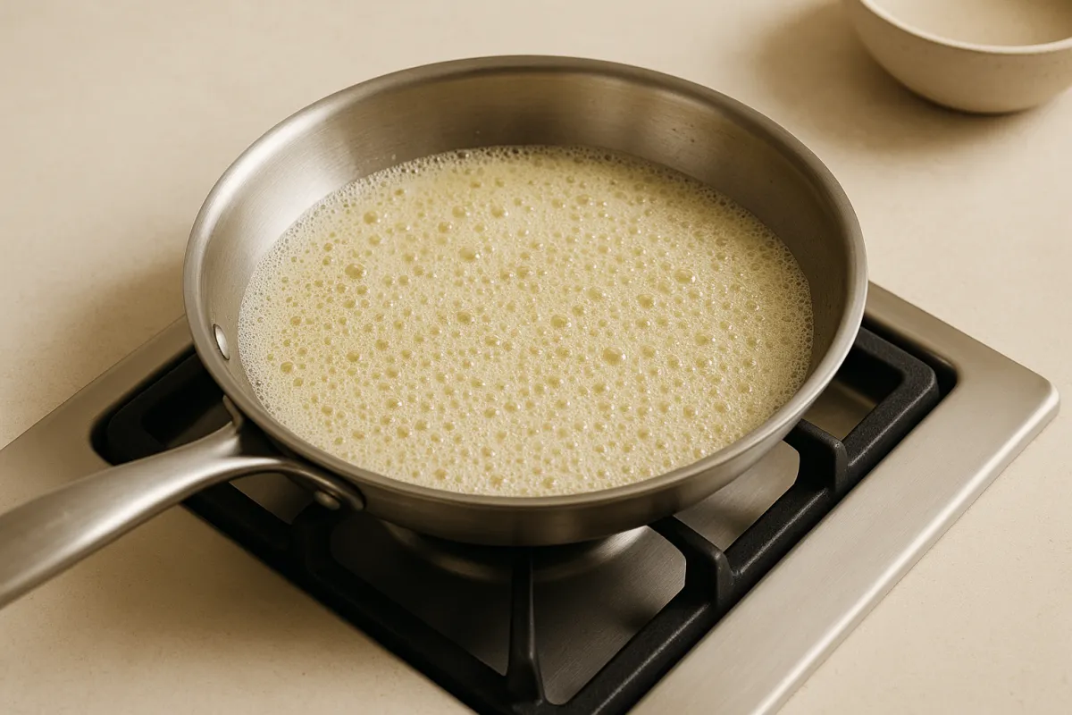 butter foaming