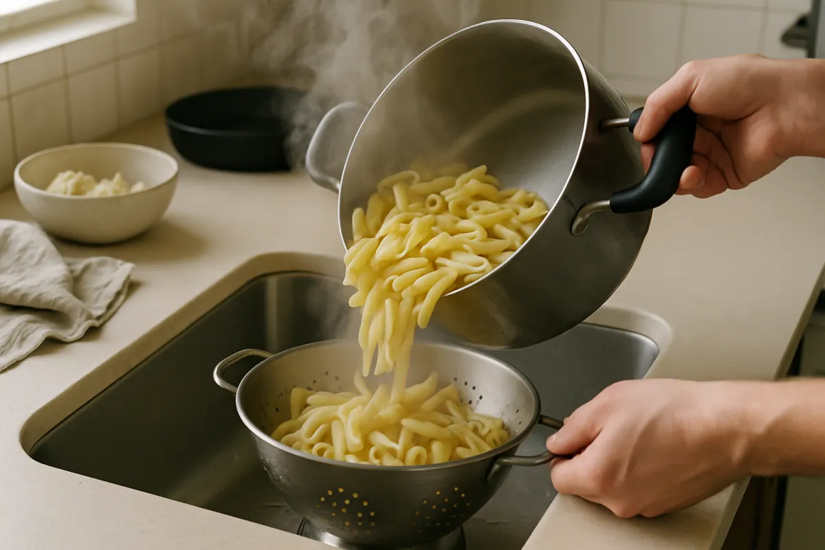drain pasta