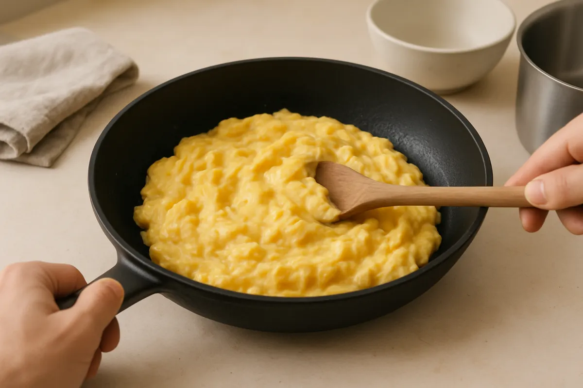eggs softly set