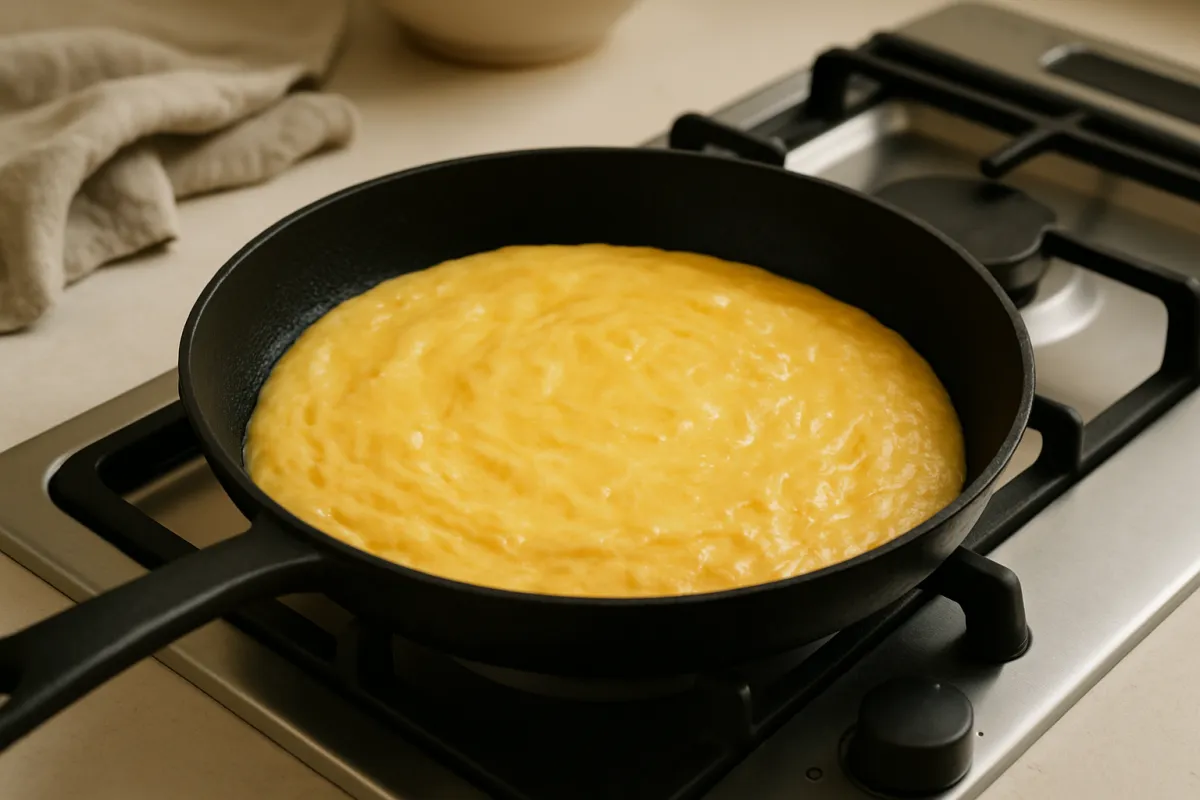 omelette just set