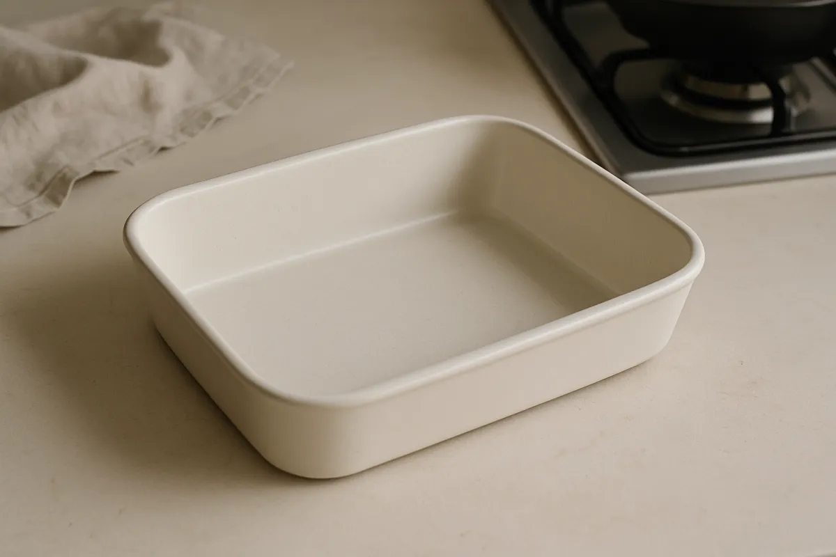 ovenproof dish ready