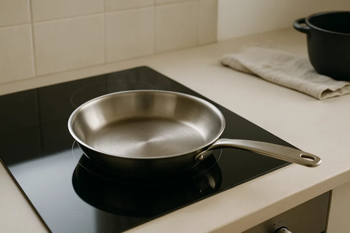 pan on heat empty