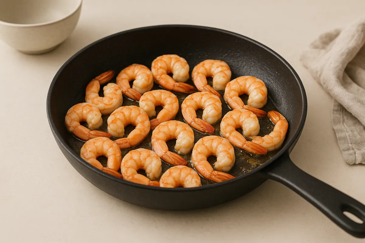 prawns pink curled