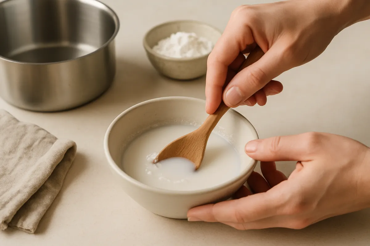 slake cornflour