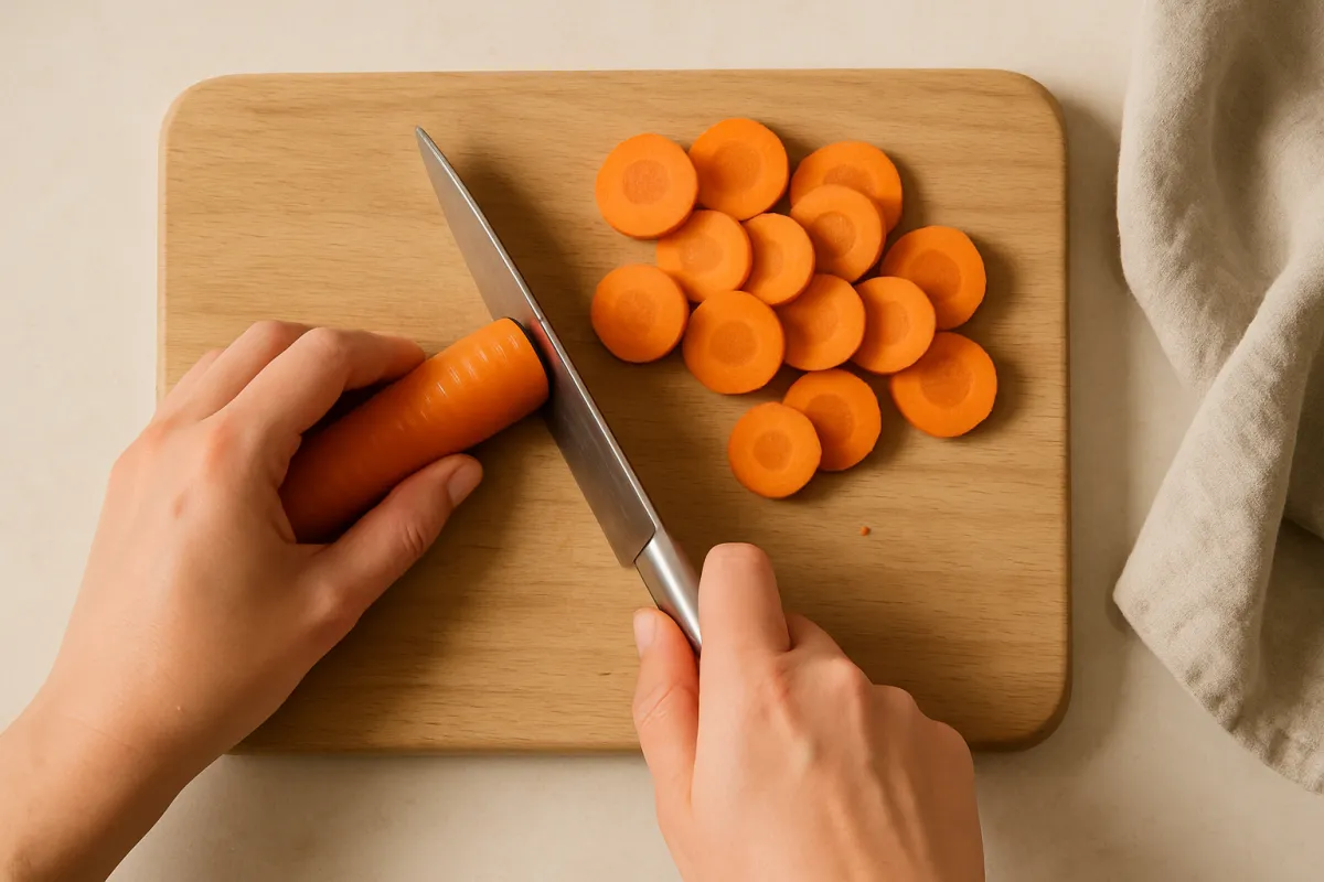 slice carrot rounds