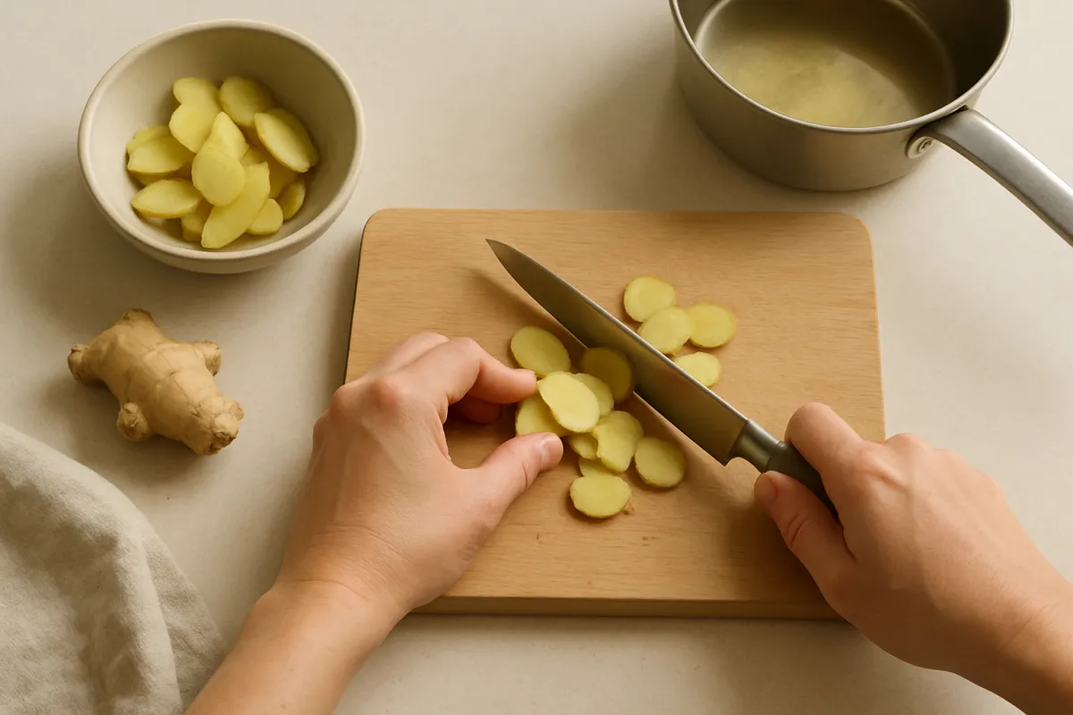 slice ginger