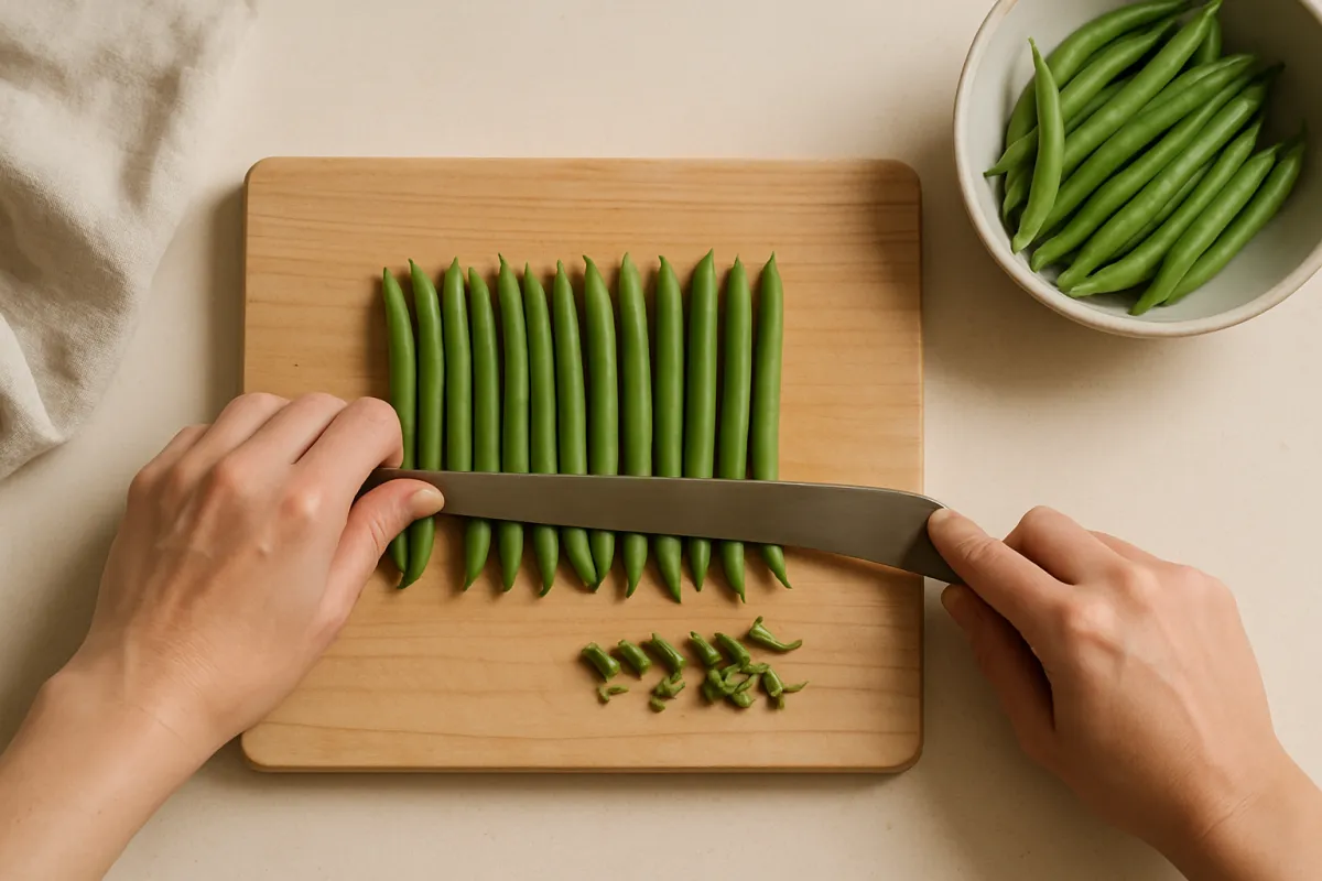 trim green beans