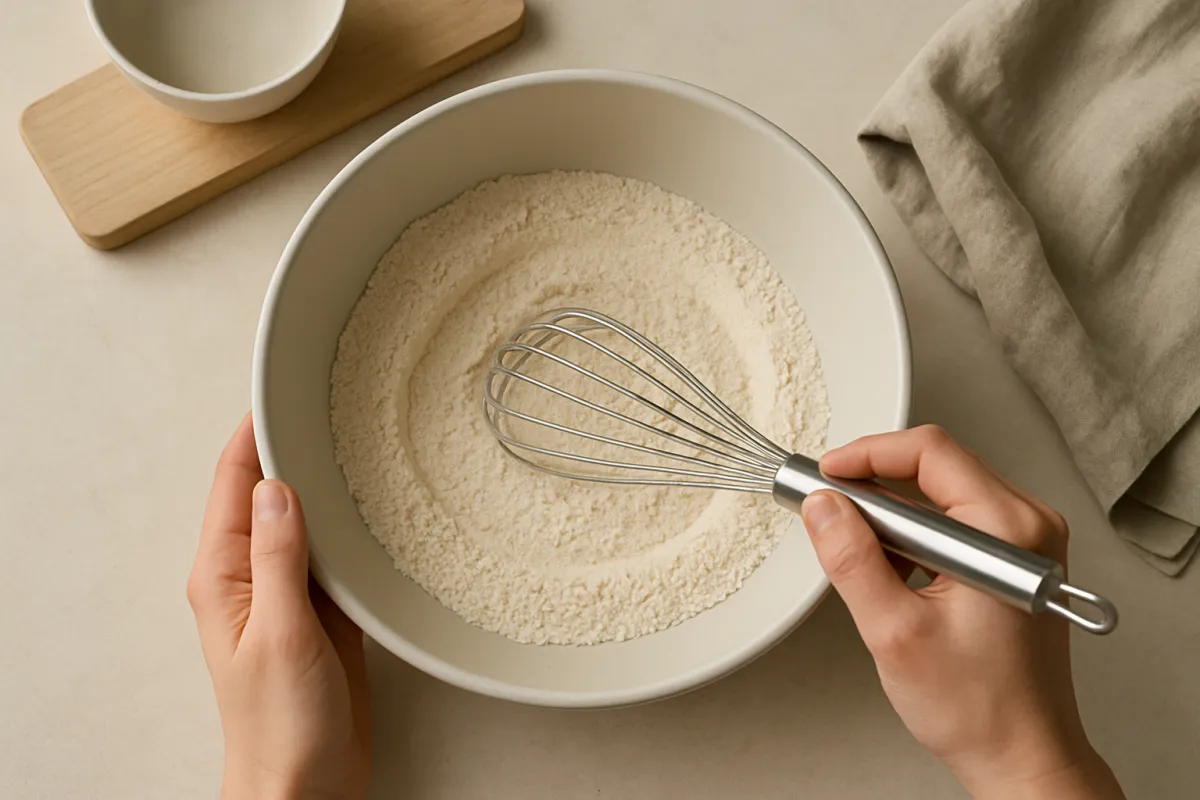 whisk dry ingredients