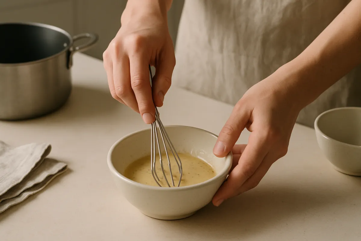 whisk vinaigrette